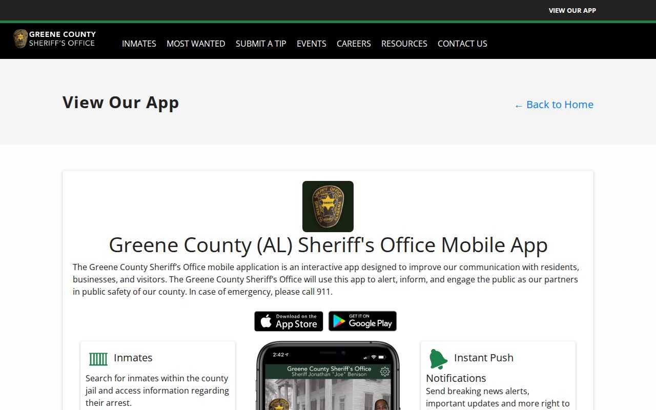 Greene County sheriff app for 24 hour release checks