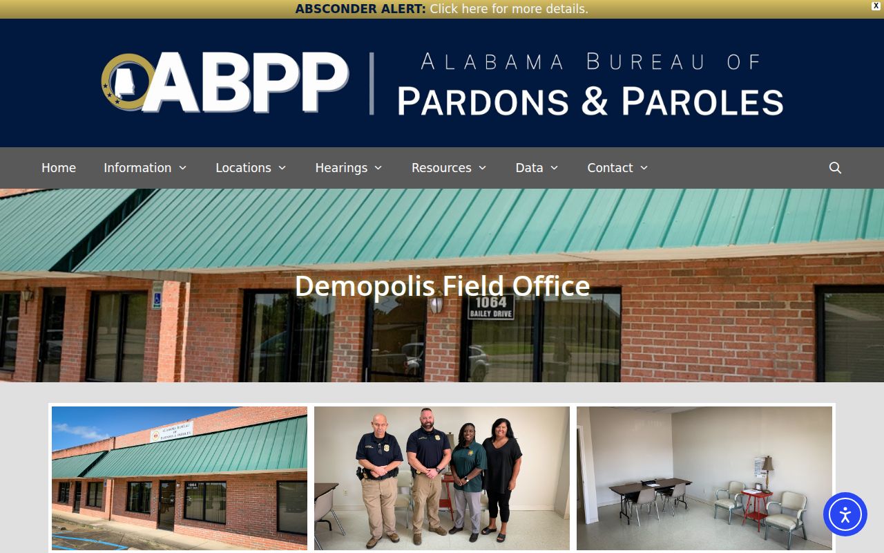 ABPP Demopolis Field Office Greene County post-release supervision